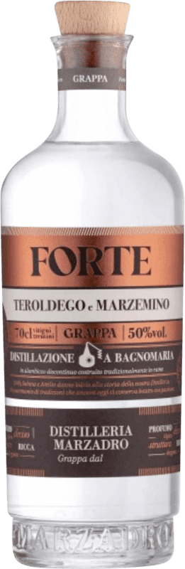 54,95 € Envio grátis | Grappa Marzadro Forte Teroldego Marzemino Trocken — Seco