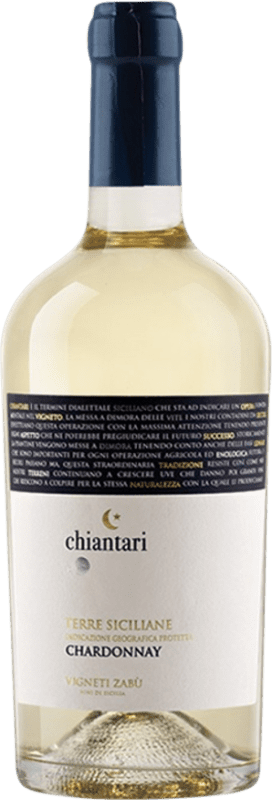 Free Shipping | White Wine Zabù Chiantari Trocken — Dry D.O.C. Sicilia Sicily Italy Chardonnay 75 cl
