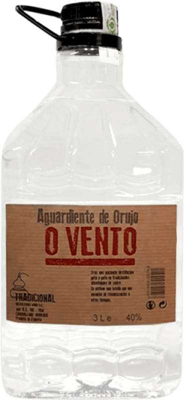 26,95 € Free Shipping | Pomace Brandy Miño O Vento Blanco — White Jerrycan 3 L