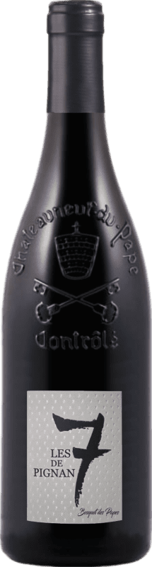 Envío gratis | Vino Tinto Bosquet des Papes Les 7 de Pignan A.O.C. Châteauneuf-du-Pape Rhône Francia Garnacha 75 cl Envío gratis | Vino Tinto Bosquet des Papes Les 7 de Pignan A.O.C. Châteauneuf-du-Pape Rhône Francia Garnacha 75 cl