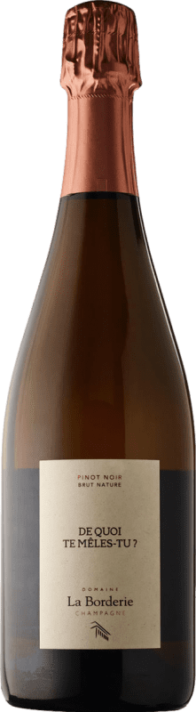 91,95 € Envío gratis | Espumoso Blanco Domaine la Borderie De Quoi Te Meles Tu Extra Brut Blanc de Noirs A.O.C. Champagne