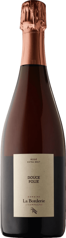 49,95 € Envio grátis | Espumante Rosé Domaine la Borderie Douce Folie Extra Brut — Extra Bruto Rosé A.O.C. Champagne