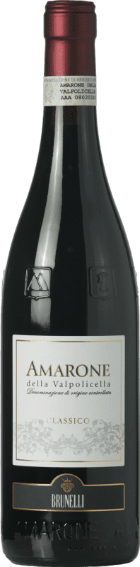 61,95 € Бесплатная доставка | Красное вино Brunelli Классический D.O.C.G. Amarone della Valpolicella