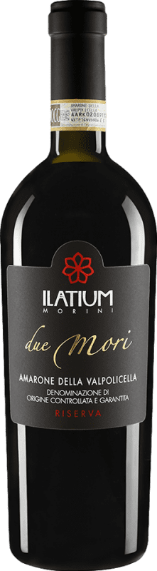 Бесплатная доставка | Красное вино Ilatium Morini Due Mori Резерва D.O.C.G. Amarone della Valpolicella Венето Италия Corvina — Корвина, Rondinella — Рондинелла, Croatina — Кроатина 75 cl