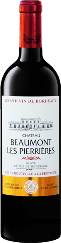 11,95 € Spedizione Gratuita | Vino Rosso Château Beaumont Les Pierrières A.O.C. Côtes de Bordeaux