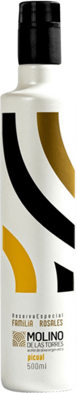 Kostenloser Versand | Olivenöl Molino de las Torres Premium, E-NOL Extra Nativ Jaén Spanien Picual Medium-Flasche 50 cl