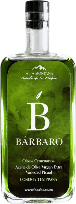 Envoi gratuit | Huile d'Olive Bárbaro Alta Montaña Cosecha Temprana — Récolte Précoce, HOVE Vierge Extra Jaén Espagne Picual Bouteille Medium 50 cl