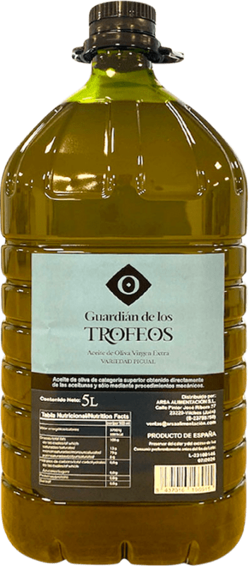 送料無料 | オリーブオイル Guardián de los Trofeos EVOO エキストラバージン Jaén スペイン Picual — ピクアル ポリタンク 5 L PET — ペット