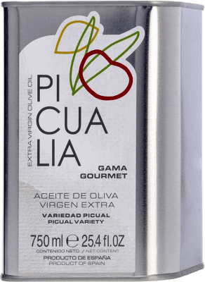 Envoi gratuit | Huile d'Olive Picualia Gourmet HOVE Vierge Extra Jaén Espagne Picual Canette Medium 75 cl