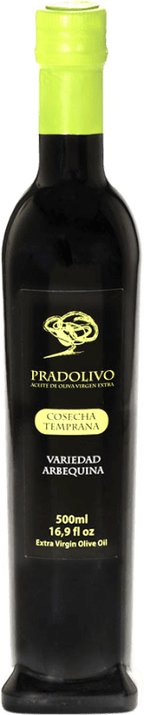 Kostenloser Versand | Olivenöl Pradolivo Cosecha Temprana — Frühe Ernte, E-NOL Extra Nativ Jaén Spanien Arbequina Medium-Flasche 50 cl