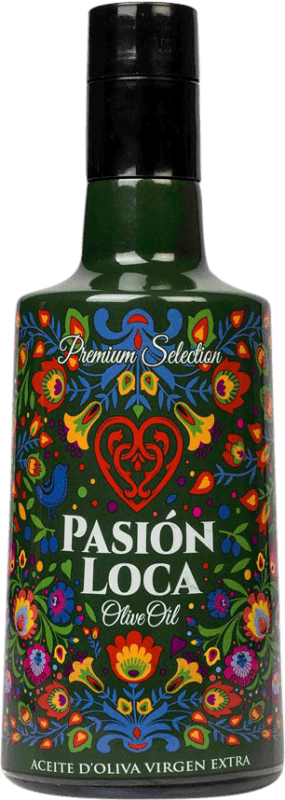 Spedizione Gratuita | Olio d'Oliva Pasión Loca Contenida EVO Extra Vergine Jaén Spagna Picual Bottiglia Medium 50 cl