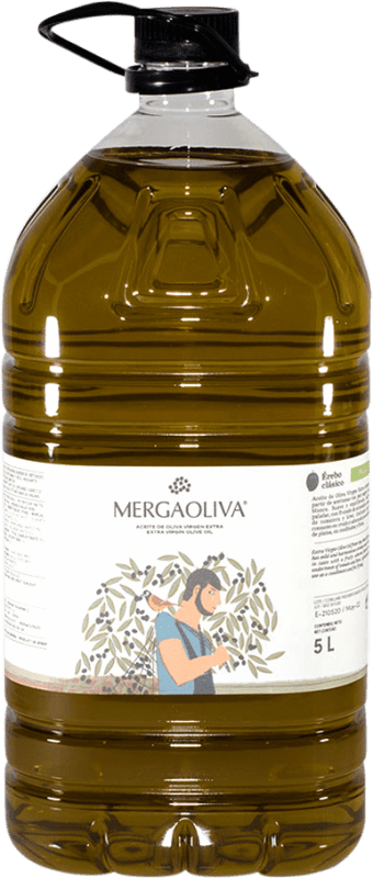 Envoi gratuit | Huile d'Olive Mergaoliva Érebo Classique, HOVE Vierge Extra Jaén Espagne Picual Jerrican 5 L PET