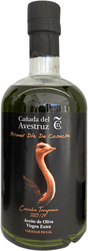 Envoi gratuit | Huile d'Olive Cañada del Avestruz Cosecha Temprana — Récolte Précoce, HOVE Vierge Extra Jaén Espagne Picual Bouteille Medium 50 cl