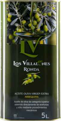 免费送货 | 橄榄油 Los Villalones EVOO 特级初榨 Málaga 西班牙 Arbequina — 阿贝基纳 特殊罐 5 L