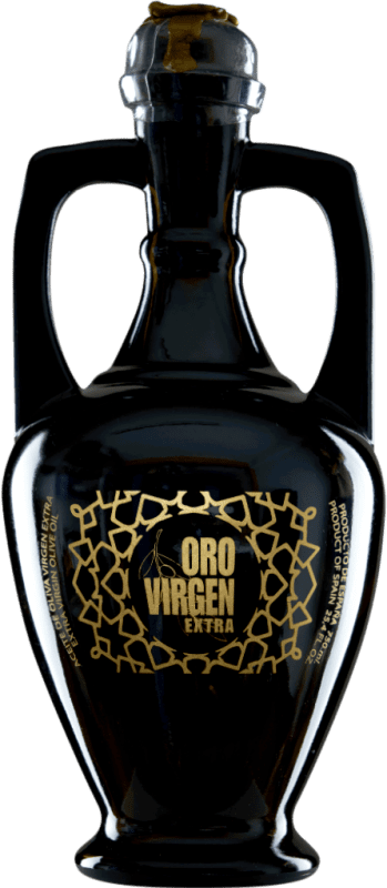 19,95 € | 橄榄油 Aceitex Arabesca Oro — 金色版, Ánfora — 双耳陶罐, EVOO 特级初榨 Ciudad Real 西班牙 Picual — 皮夸尔 75 cl