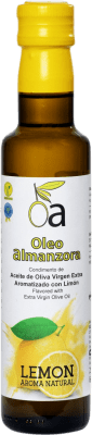 Envío gratis | Caja de 12 unidades Aceite de Oliva Oleoalmanzora AOVE Virgen Extra Almería España Arbequina Botellín 25 cl Lemon — Limón