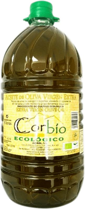 免费送货 | 橄榄油 Avirol Corbío EVOO 特级初榨 Jaén 西班牙 Picual — 皮夸尔 Eco — 生态 有机 天然 塑料桶 5 L PET — 塑料