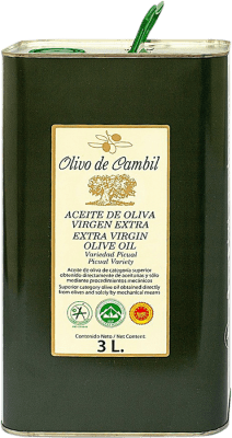 Envio grátis | Azeite de Oliva Avirol Olivo de Cambil AOVE Virgem Extra D.O. Sierra Mágina Jaén Espanha Picual Lata Especial 3 L