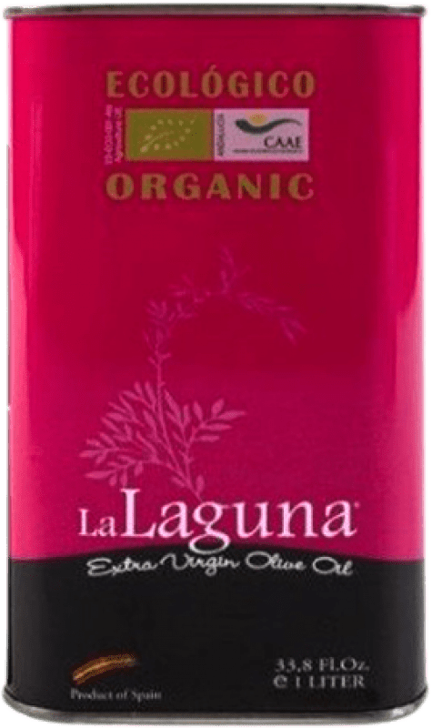 Envoi gratuit | Huile d'Olive Sucesores Hnos. López La Laguna Coupage, HOVE Vierge Extra D.O. Baena Córdoba Espagne Eco — Biologique Canette Medium 1 L