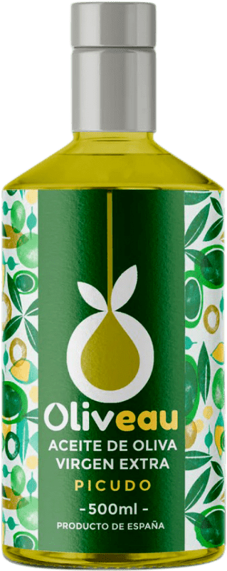 Kostenloser Versand | Olivenöl Oliveau E-NOL Extra Nativ D.O.P. Priego de Córdoba Spanien Picuda Eco — Biologisch Medium-Flasche 50 cl