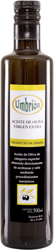 送料無料 | オリーブオイル Umbrión EVOO エキストラバージン Toledo スペイン Arbequina — アルベキーナ ミディアムボトル 50 cl