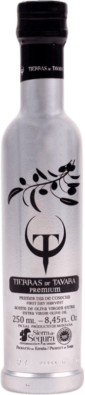 59,95 € | Boîte de 12 unités Huile d'Olive Tierras de Tavara Premium, HOVE Vierge Extra D.O. Sierra de Segura Jaén Espagne Picual Petite Bouteille 25 cl