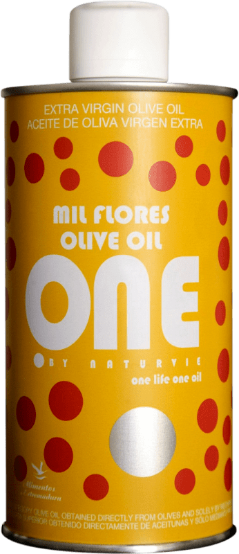 Kostenloser Versand | Olivenöl Naturvie One Mil Flores E-NOL Extra Nativ Badajoz Spanien Dose 50 cl