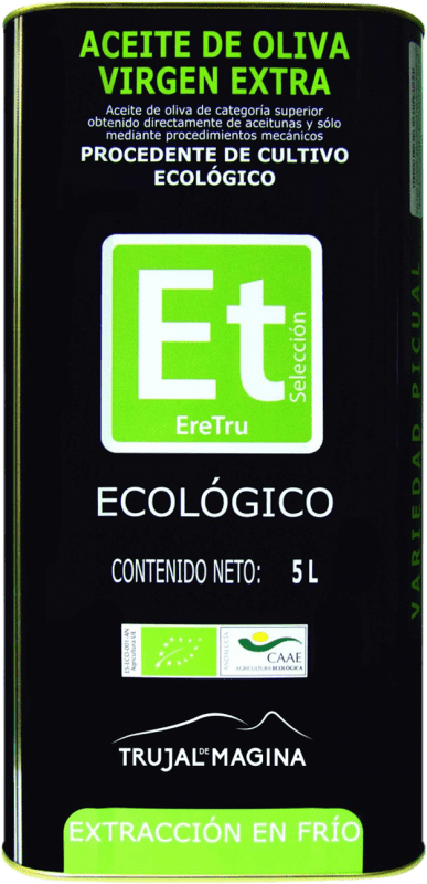 72,95 € | Aceite de Oliva Trujal de Mágina Et EreTru AOVE Virgen Extra D.O. Sierra Mágina Jaén España Picual Eco — Ecológico Lata Especial 5 L