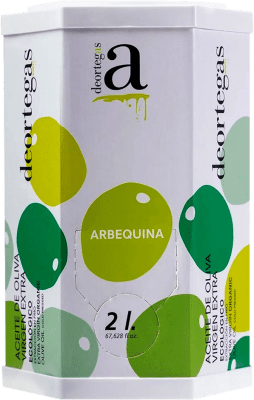Olivenöl Deortegas Arbequina E-NOL Extra Nativ Eco — Biologisch Bag in Box 2 L