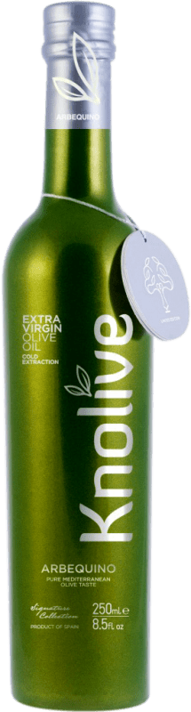 63,95 € | Scatola da 6 unità Olio d'Oliva Hispasur Knolive EVO Extra Vergine Córdoba Spagna Arbequina Bottiglietta 25 cl
