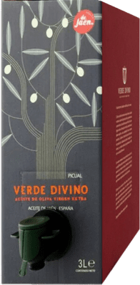 Spedizione Gratuita | Olio d'Oliva Verde Divino Cosecha Temprana — Raccolta Precoce, EVO Extra Vergine Jaén Spagna Picual Bag in Box 3 L