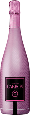 Carbon Effect Efecto Carbono Sleeve Champagne Rosé — Rosato, LED Luminoso — Luce LED 75 cl