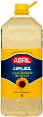 Aceite Vegetal Abril Abrilsol Refinado, Alto Oleico Garrafa 5 L Girasol