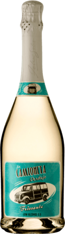 Envío gratis | Vino blanco Pagos del Rey La Camioneta Frizzante España Verdejo 75 cl