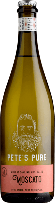 Free Shipping | White sparkling Pete's Pure Australia Muscat 75 cl