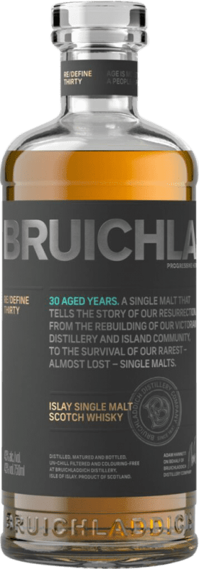 Envoi gratuit | Single Malt Whisky Bruichladdich Royaume-Uni 30 Ans 70 cl