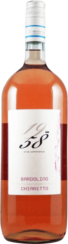 19,95 € Kostenloser Versand | Rosé-Wein Castelnuove del Garda 1958 Wine Experience Bardolino Chiaretto Trocken Magnum-Flasche 1,5 L