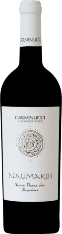 Envio grátis | Vinho tinto Carminucci Superiore Naumakos Seco D.O.C. Rosso Piceno Marcas Itália 75 cl