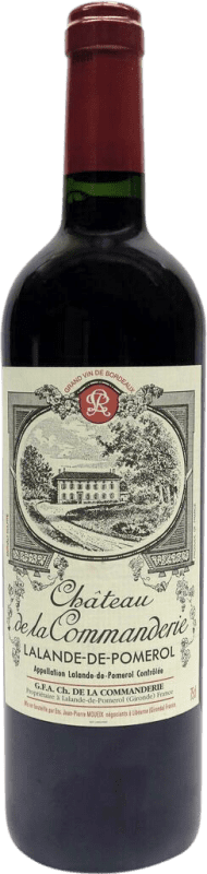 Kostenloser Versand | Rotwein Château La Commanderie Trocken A.O.C. Lalande-de-Pomerol Bordeaux Frankreich Merlot, Cabernet Sauvignon, Cabernet Franc 75 cl