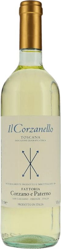 Kostenloser Versand | Weißwein Corzano e Paterno Il Corzanello Bianco Trocken I.G.T. Toscana Toskana Italien Chardonnay, Sémillon, Petit Manseng 75 cl