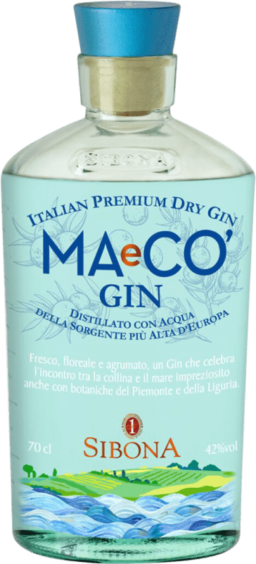 Spedizione Gratuita | Gin Sibona MAeCO Premium Dry Gin Italia 70 cl