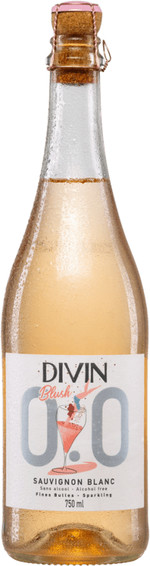 送料無料 | ロゼスパークリングワイン Divin NoLow Sparkling Blush Rosé 0,0 ドライ I.G.P. Val de Loire ロワール フランス Sauvignon White 75 cl アルコールなし