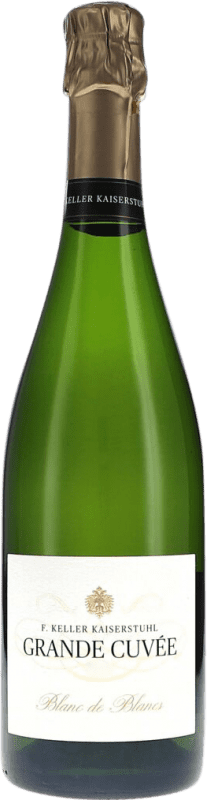 Бесплатная доставка | Белое игристое Franz Keller Grande Cuvée Blanc de Blancs Природа Брута I.G. Baden Baden Германия Chardonnay 75 cl