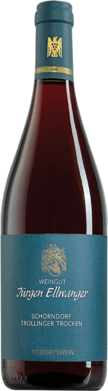 Free Shipping | Red wine Jürgen Ellwanger Schorndorfer Trollinger Dry Baden-Württemberg Germany Schiava 75 cl