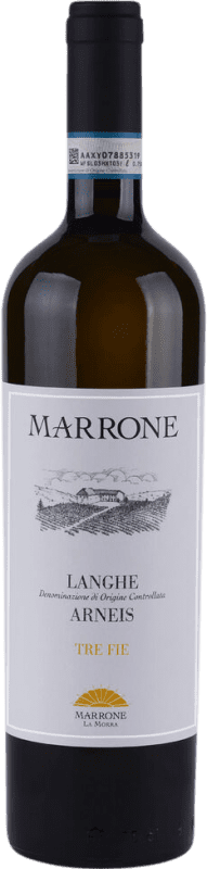 26,95 € Бесплатная доставка | Белое вино Marrone Tre Fie сухой D.O.C. Langhe