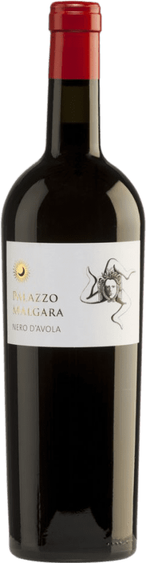 Free Shipping | Red wine Palazzo Malgara Dry D.O.C. Sicilia Sicily Italy Nero d'Avola 75 cl