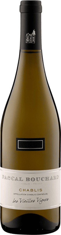 Envio grátis | Vinho branco Pascal Bouchard Les Vieilles Vignes Seco A.O.C. Chablis Borgonha França Chardonnay 75 cl