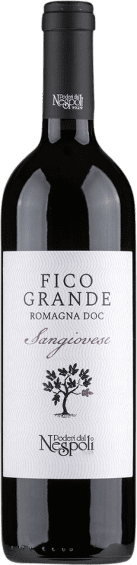 Бесплатная доставка | Красное вино Poderi dal Nespoli Fico Grande сухой D.O.C. Romagna Италия Sangiovese 75 cl