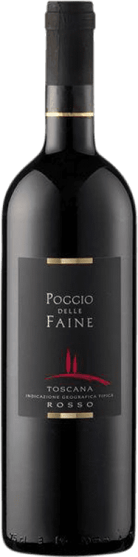 Envoi gratuit | Vin rouge Poggio delle Faine Rosso Sec I.G.T. Toscana Toscane Italie Cabernet Sauvignon, Sangiovese 75 cl