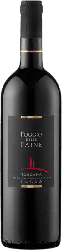 Envío gratis | Vino Tinto Poggio delle Faine Seco I.G.T. Toscana Toscana Italia Cabernet Sauvignon, Sangiovese 75 cl
